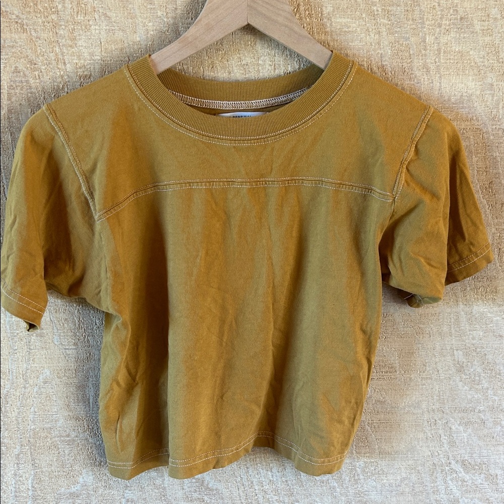 Urban Renewal Mustard Short Sleeve Tee